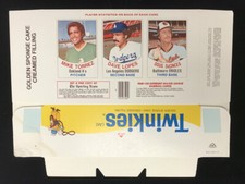 1977 Hostess Full Box Panel Mike Torrez, Dave Lopes, Doug DeCinces, #s 13, 14,15