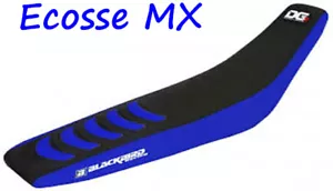 YAMAHA YZ125 YZ250 2002-2021 Blackbird DG3 Gripper Seat Cover Blue/Black - Picture 1 of 1