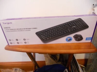 Targus KM610 Wireless Keyboard and Mouse Combo Black - AKM610BT NEW SEALED - Image 1 of 4