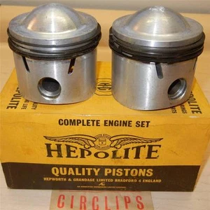 1959-ONLY Matchless G12 650cc NOS 72mm STD Hepolite #15036 piston assemblies -84 - Picture 1 of 1