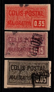 French Vietnam 3 Parcel Post Imperf / 5c Small Thin - S39018 - Picture 1 of 1