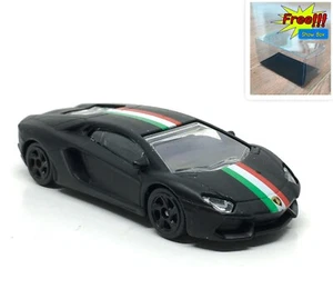 Majorette Lamborghini Aventador Matte Black Italy 1:64 (3") no Package - Picture 1 of 8