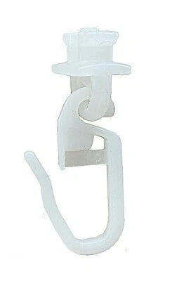 Gardinengleiter Drehgleiter für Laufkanal 6 mm Aluminiumvorhangschiene 100 Stück - Bild 1 von 3