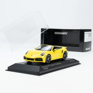 Coche modelo Minichamps 1:43 Porshe 911 (992) Turbo S 2019 tostador de aleación - amarillo - Imagen 1 de 8