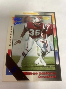 1992 Wild Card Jerome Henderson 5 Stripe - Picture 1 of 1