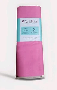 Waverly Inspirations BUBBLE GUM PINK 100% Cotton 2 YARDS - Picture 1 of 3