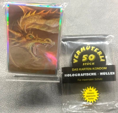 50 Stück Fire Dragon / Feuer Drache  Holografische-Hüllen Sleeves - YU-GI-OH - Bild 1 von 4