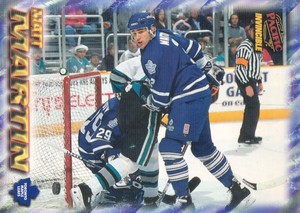 1997-98 Pacific Invincible Hockey NHL Regime #194 Matt Martin Maple Leafs