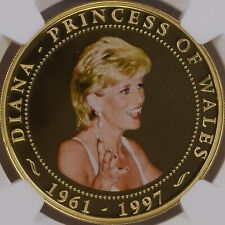 COOK ISLANDS. 2007, Dollar - NGC PF69 - Top Pop 🥇 Princess Diana, Pavarotti