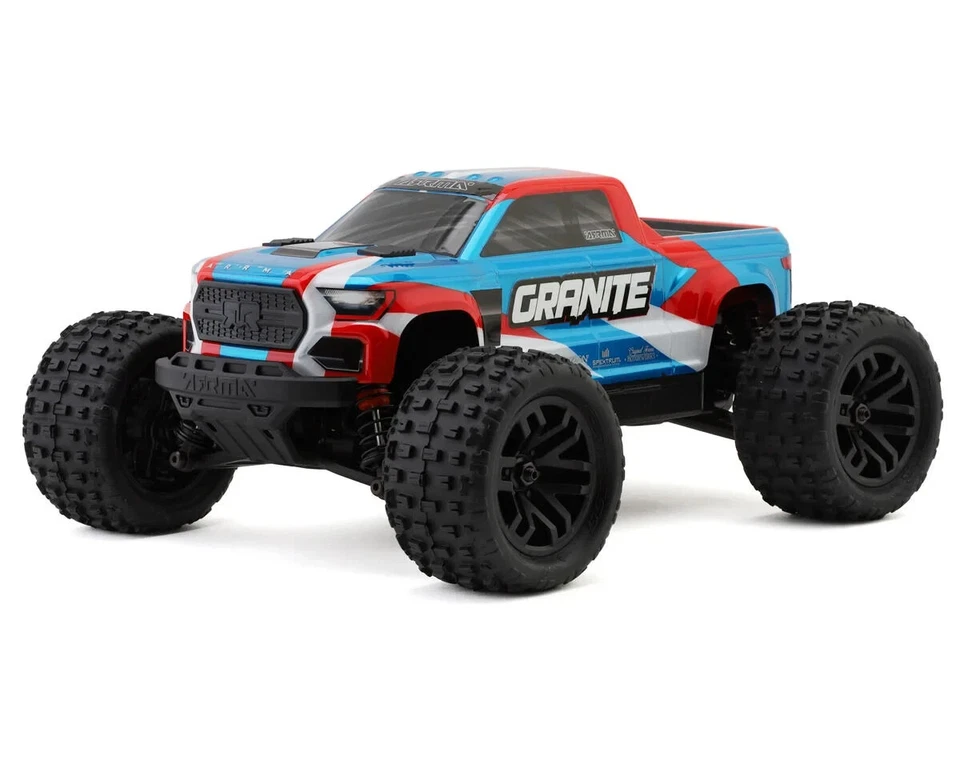 Arrma Granite Grom MEGA 4WD 380 Brushed 1/18 Monster Truck RTR Blue ARA2102T1 - Image 1 of 4