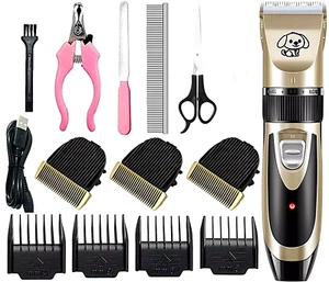 Pet Dog Cat Clippers Grooming Hair Trimmer Groomer Shaver Razor Quiet Clipper - Picture 1 of 19