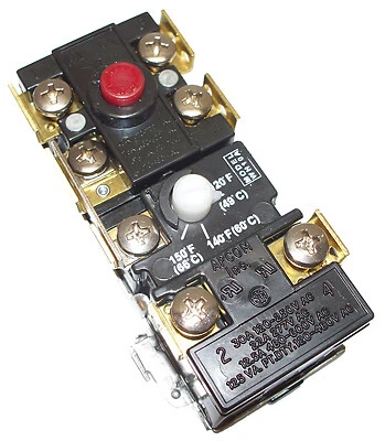 Reliance 100108684 Termostato Calentador de Agua, Superior, Doble Polo, Universal, Foto 1 de 2