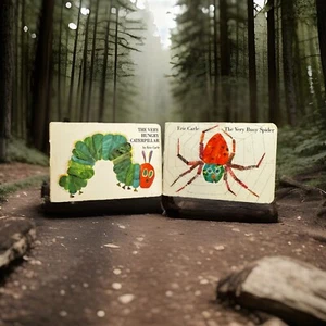 The Very Hungry Caterpillar & The Very Busy Spider “Board Books” Eric Carle - Picture 1 of 6