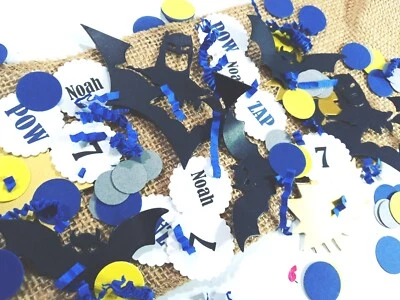 灵感蝙蝠侠生日派对 300 克拉个性化五彩纸屑,派对装饰 — 第 1/4 张图片