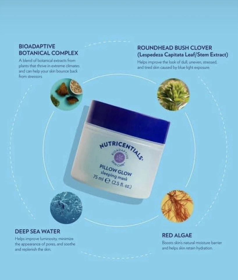 Nutricentials Pillow Glow By NuSkin Sleeping Mask 150% Hydration - Image 1 of 4