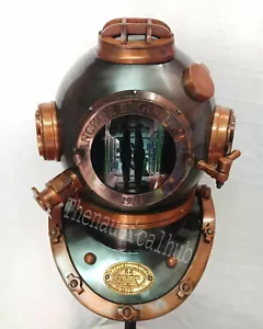 Rare Antique Diving Divers Helmet Mark V Vintage Navy U.S Sea Deep Scuba Helmet - Picture 1 of 6