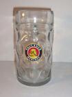 1 Litre Paulaner Munchen Rastal Stein Beer Glass Mug Dimpled Clear -051618