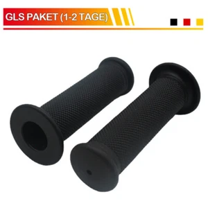 2 Stück Lenkergriffe Griffgummi Griffe Schwarz 22mm Motorrad Roller Quad ATV - Bild 1 von 8