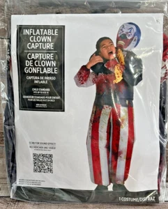 Inflatable Clown Capture KIDS Costume Halloween Horror Evil Circus Scary - Picture 1 of 5