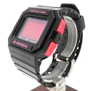 Casio G-Shock Pink Dial Unisex Watch G-5500B-1 Black Resin Digital USED From JP - Picture 1 of 6