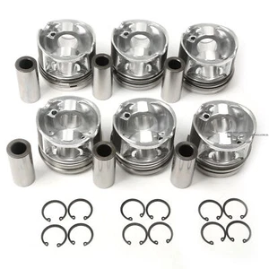 6Pcs Pistons & Rings Set Fit For 059198151N TOUAREG 10-18 Audi A8 Q5 Q7 11-17 - Picture 1 of 10