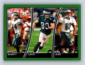 2007 Topps Total Blue #428 Kevin Curtis / Hank Baskett / Greg Lewis Eagles - Foto 1 di 2