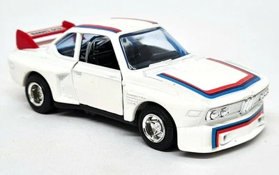 Shinsei JetMachine Diecast model car 1/40 Scale 407 BMW 3.5 CSL White pull back - Image 1 of 4