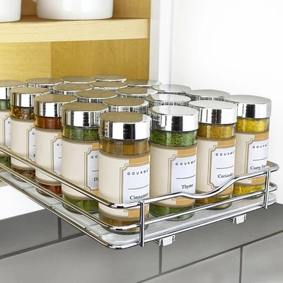 ® Pull Out Spice Rack Organizer for Inside Kitchen Cabinets - 8-3/8 inch Wide... - Image 1 of 4