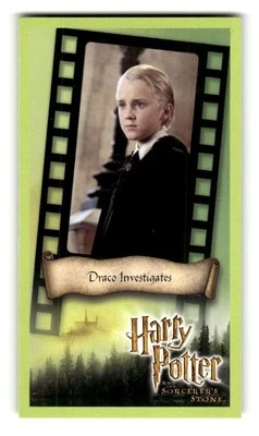 2001 Harry Potter and the Sorcerer's Stone Trading Card #47 Draco Investigates - Image 1 of 4
