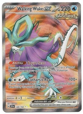 Walking Wake ex 189/162 Sv05: Temporal Forces Holo Ultra Rare Pokemon TCG - NM - Image 1 of 2