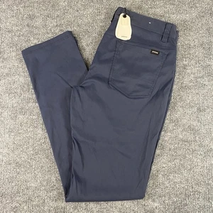 Prana Zion 5 Pocket Slim Tapered Mens 34x34 Stormy Night Blue Stretch Pants New - Picture 1 of 12
