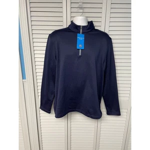 Maglione maglia uomo Perry Ellis Sport 1/4 zip manica lunga taglia media - nuovo con etichetta - Foto 1 di 5