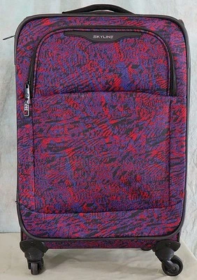 SKYLINE 23 英寸 SUITCASE SPINNER SOFTSIDE LUGGAGE 拉链可扩展 — 第 1/4 张图片