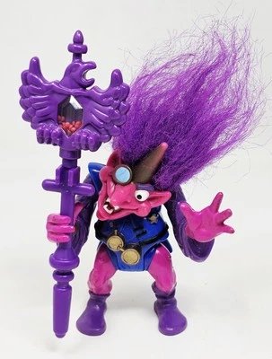 Troll Warriors Oddvar the Wizard Purple Hair with Accessories 1992 Applause VTG  - Image 1 of 4
