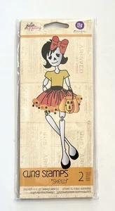 Prima Julie Nutting SKELLY Doll Cling Stamps 2 Stück - Halloween - 911621 - Bild 1 von 5