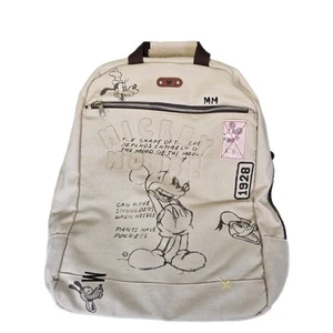 Disney Vintage Style Mickey Mouse & Friends Screen Art Backpack With Patch - Picture 1 of 11
