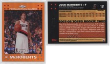 2007-08 Topps Chrome Orange Refractor /199 Josh McRoberts #121 Rookie RC