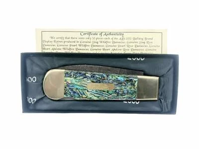 Складной нож Bulldog 2000 Display из абалона и дамасской стали 1 из 50 - Изображение 1 из 4