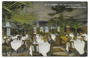 Santa Bárbara Calfonia Postal Alington Hotel Comedor Sin Usar - Imagen 1 de 2