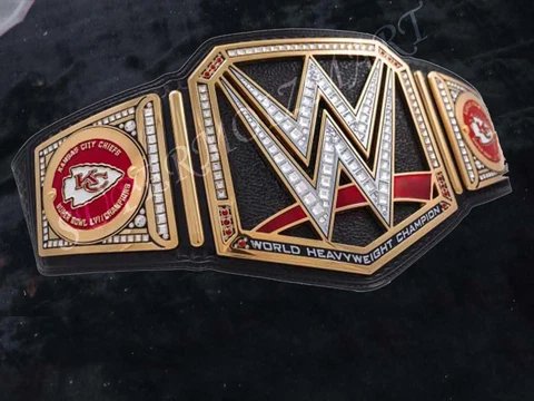 Kansas City Chiefs Super Bowl Championship Belt American Football NFL 4mm Brass Cover