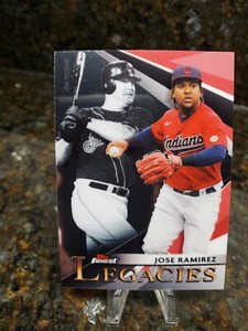 2021 Topps Finest Jose Ramirez / Jim Thome Legacies Cleveland Indians