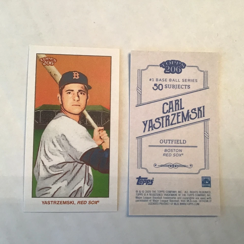Carl Yastrzemski #37 red sox Base 2020 Topps 206 T206 Online Exclusive Series 1 - Image 1 of 1