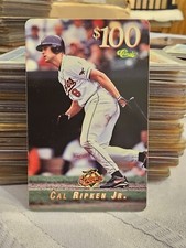 1996 Classic CAL RIPKEN JR $100 Phone Card Unscratched Unused Rare HOF SP