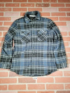 Freedom Foundry Fleece Jacket BLUE BLACK GRAY PLAID Men’s Size Medium - Picture 1 of 6