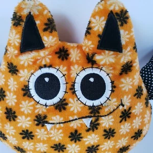 Ganz Peluche Bellapops Pipistrello Halloween Nero Arancione Vampiro Peluche Bambola 10" - Foto 1 di 5