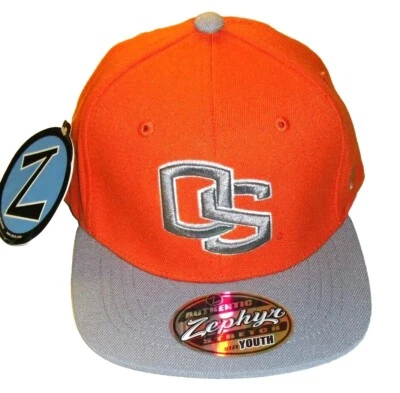 Oregon State Beavers Kids Youth Boys Zephyr Orange Grey Stretch Fit hat New Ncaa - Image 1 of 4