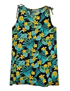 Coral Bay, Floral Print Print Casual Sleeveless Shift Dress, size XL - Picture 1 of 4