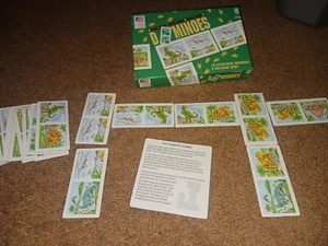Dino Dominoes A Matching Game Ages 3-8 Great American Puzzle Factory 2000 - Picture 1 of 6