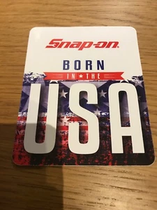 Snap On Sticker Born In The USA 4”x5” NEW -  Christmas Stocking Filler - Picture 1 of 1