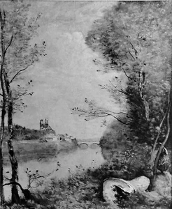 MANTES-la-JOLIE - Gravure du 19eme siècle (tableau de COROT) - Picture 1 of 2